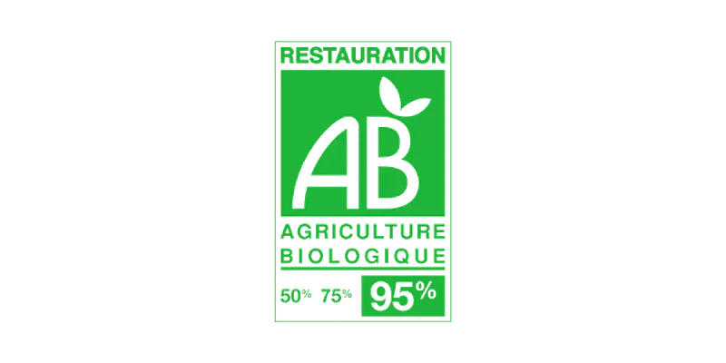 Certifié Agriculture Biologique - Restauration 95%