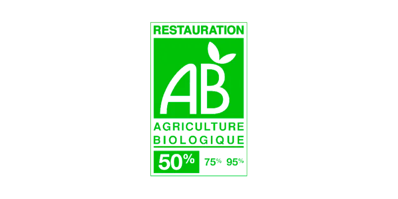 Certifié Agriculture Biologique - Restauration 50%