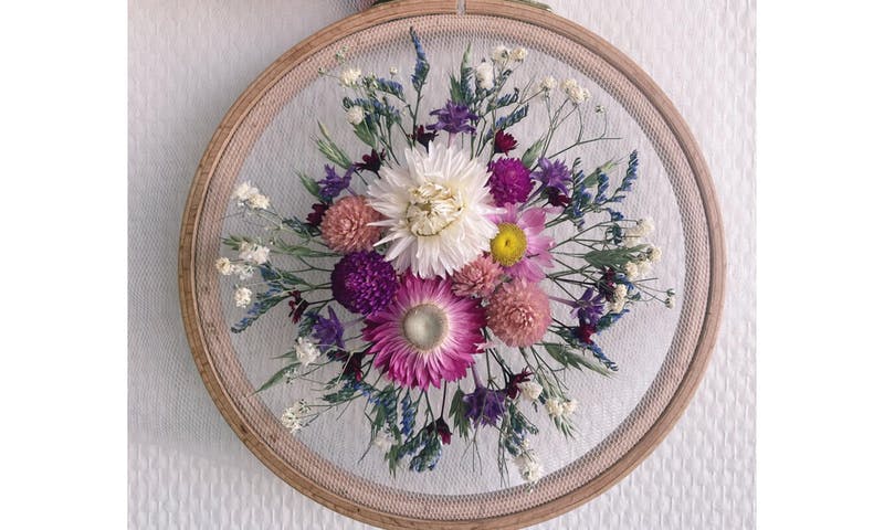 Vernissage Gaëlle et ses broderies florales