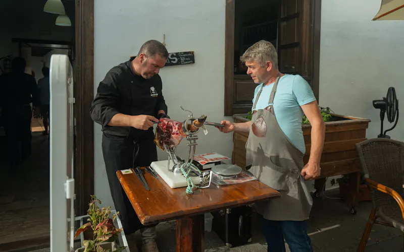 Corte de Jamón Ibérico en Directo.