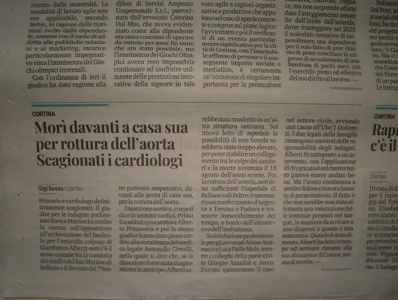 La tesi accusatoria di concorso in omicidio per errore sanitario cade, nonostante l'opposizione degli eredi.