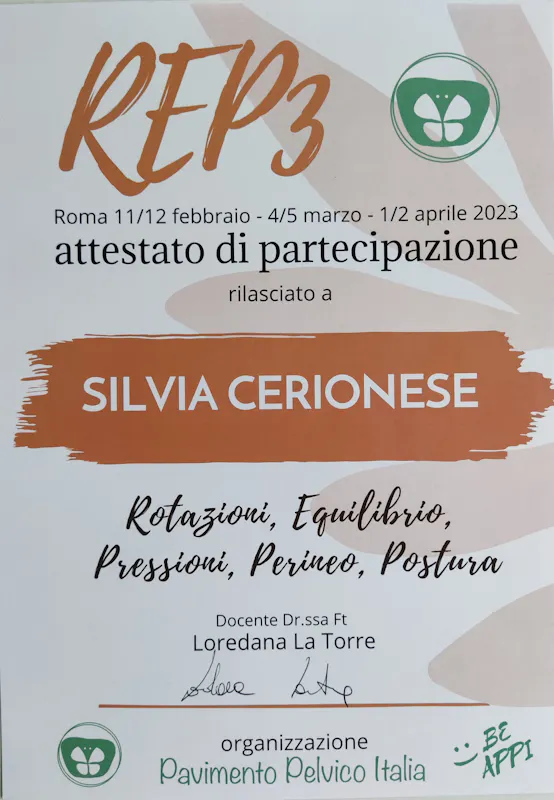 Foto di Silvia Cerionese - Fisioterapista 
