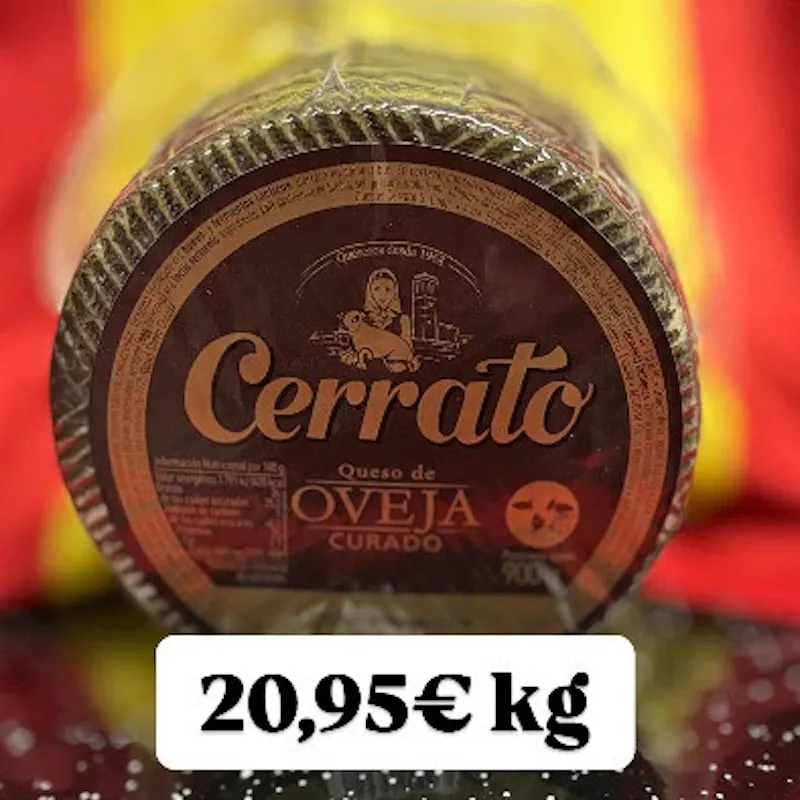 QUESO OVEJA CERRATO 900 GR.