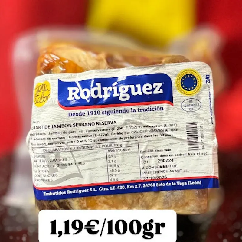 QUART DE JAMBÓN SERRANO 14 MESES