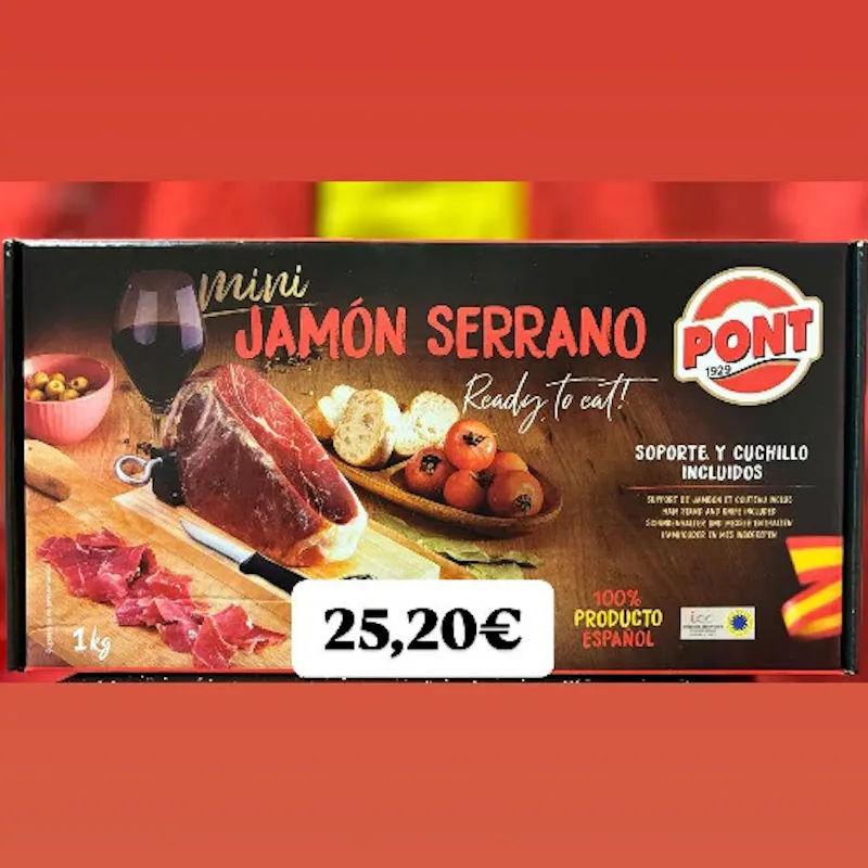 MINI JAMÓN SERRANO CAJA