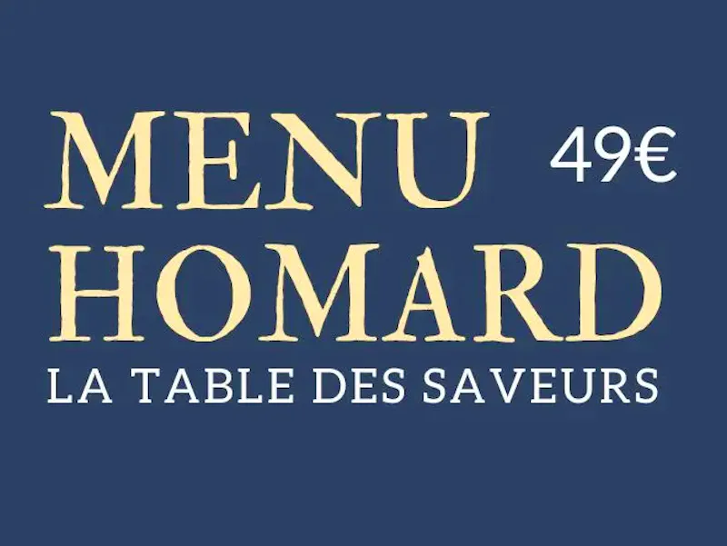 Menu homard Mai 2026