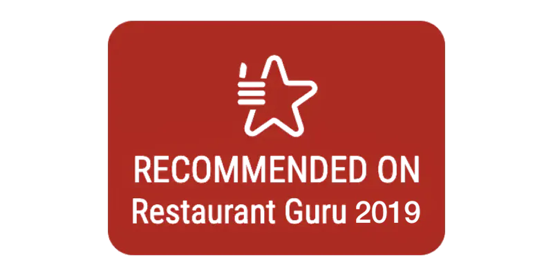 Recommended by Restaurant Guru 2019