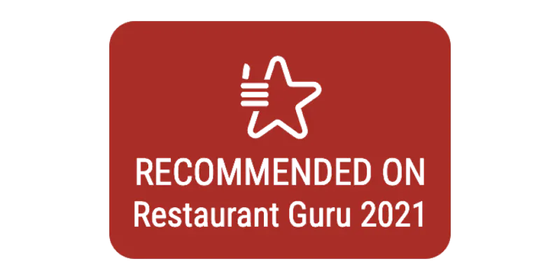 Recommended by Restaurant Guru 2021
