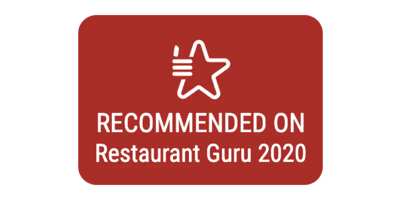 Recommended by Restaurant Guru 2020