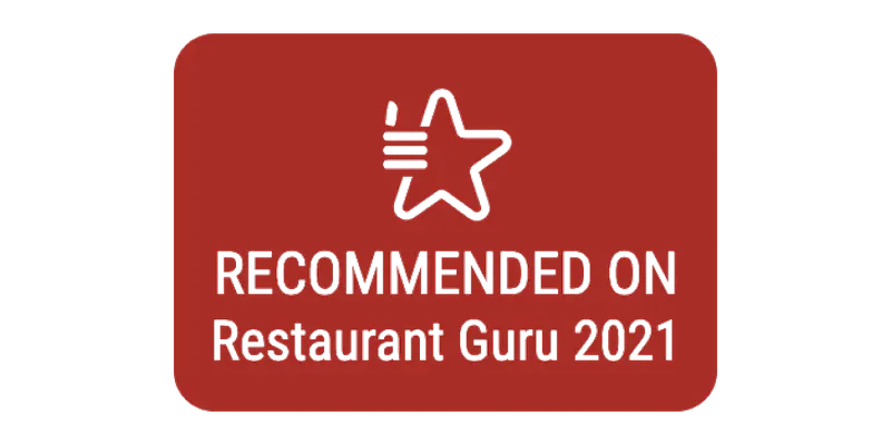 Recommended by Restaurant Guru 2021