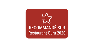 Recommandé par Restaurant Guru 2020