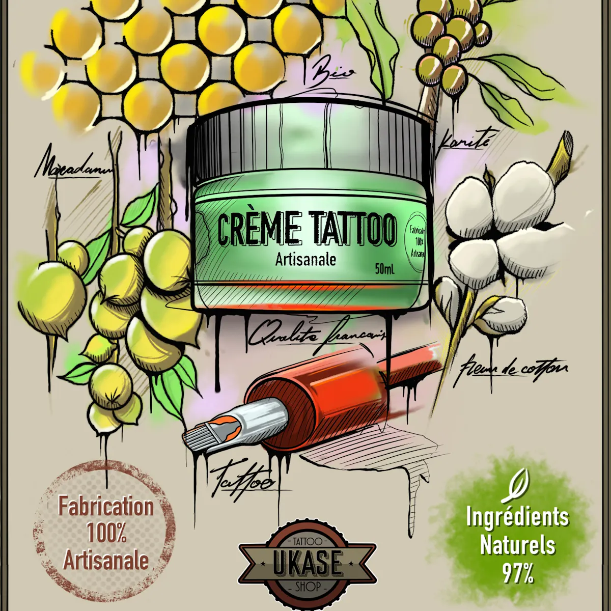 La Crème Ukase Tattoo | Ukase tattoo