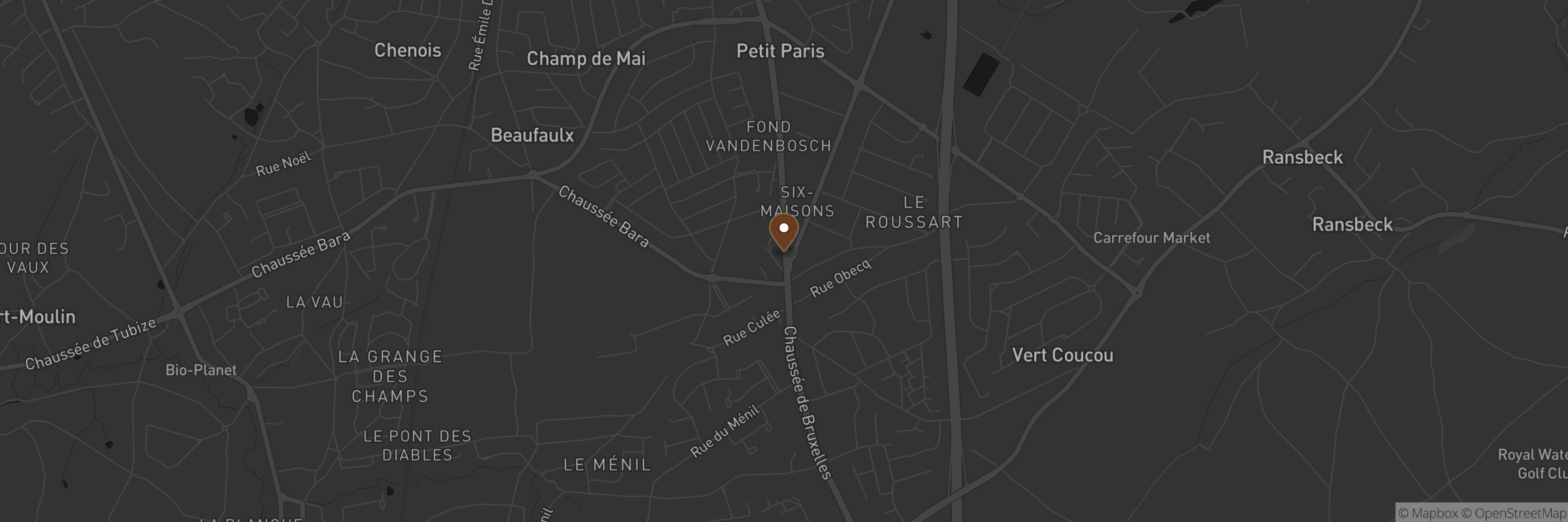 Kaart met het adres van La Pâte et Ose