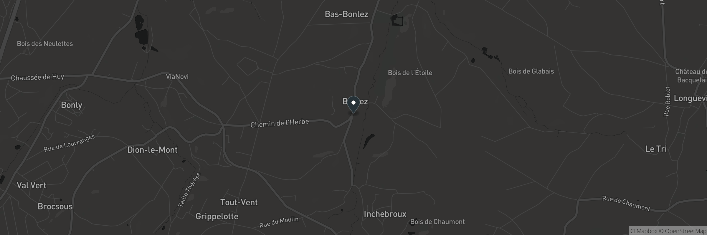 Kaart met het adres van Chemin de l'herbe