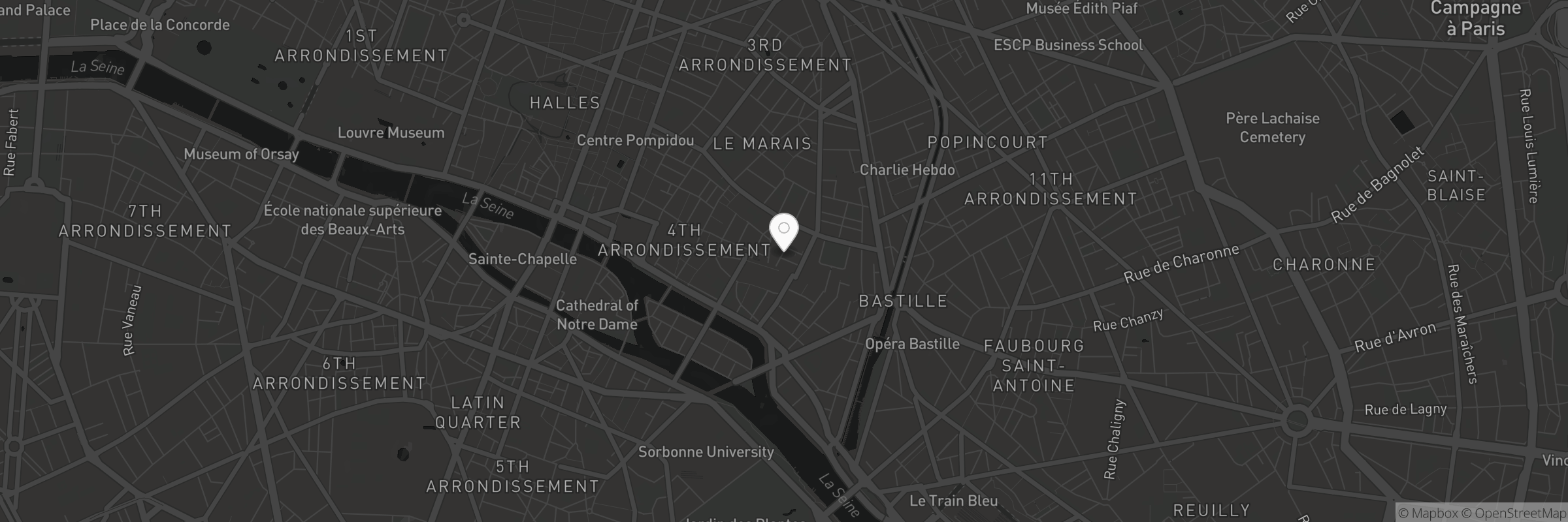 Adresini gösteren harita Sévigné