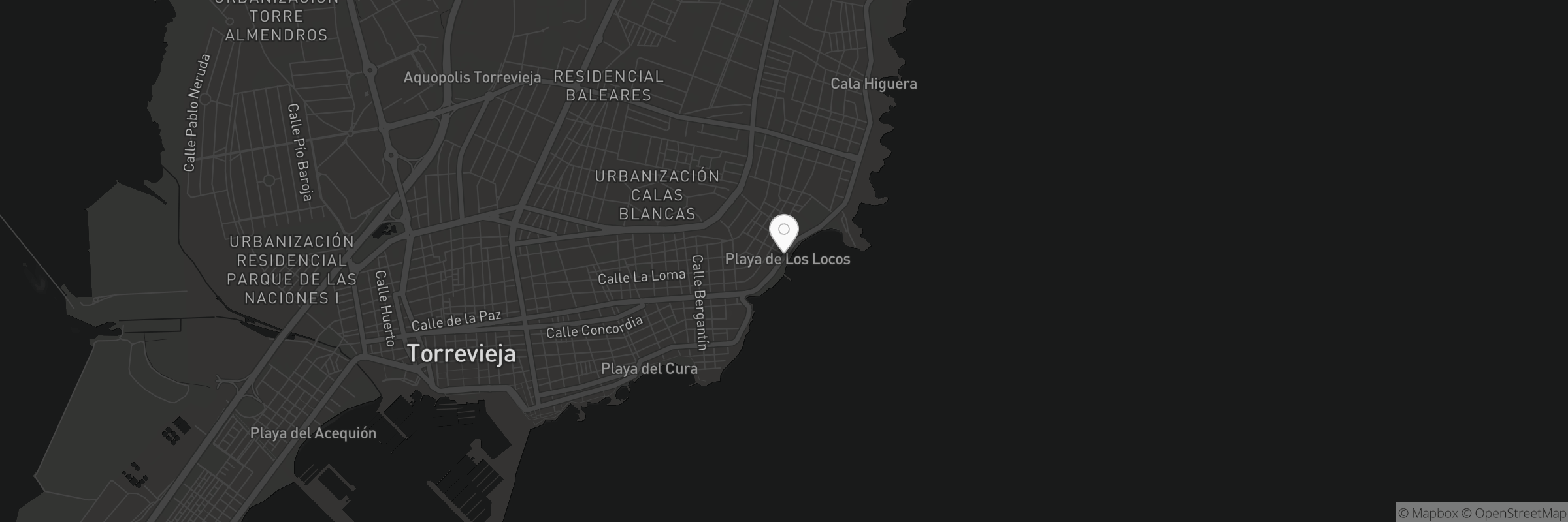 Karta som visar adressen till LA OLA