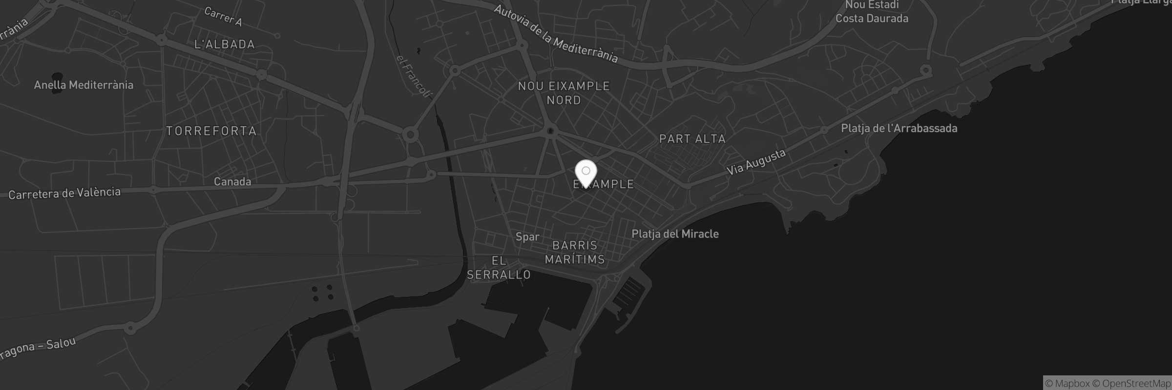Mapa que mostra l'adreça de Wudu Hot Pot 