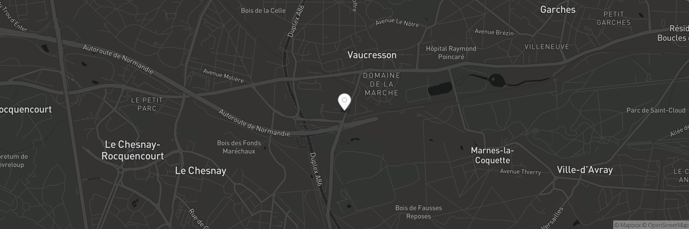 Map showing the address of Villa Lidia