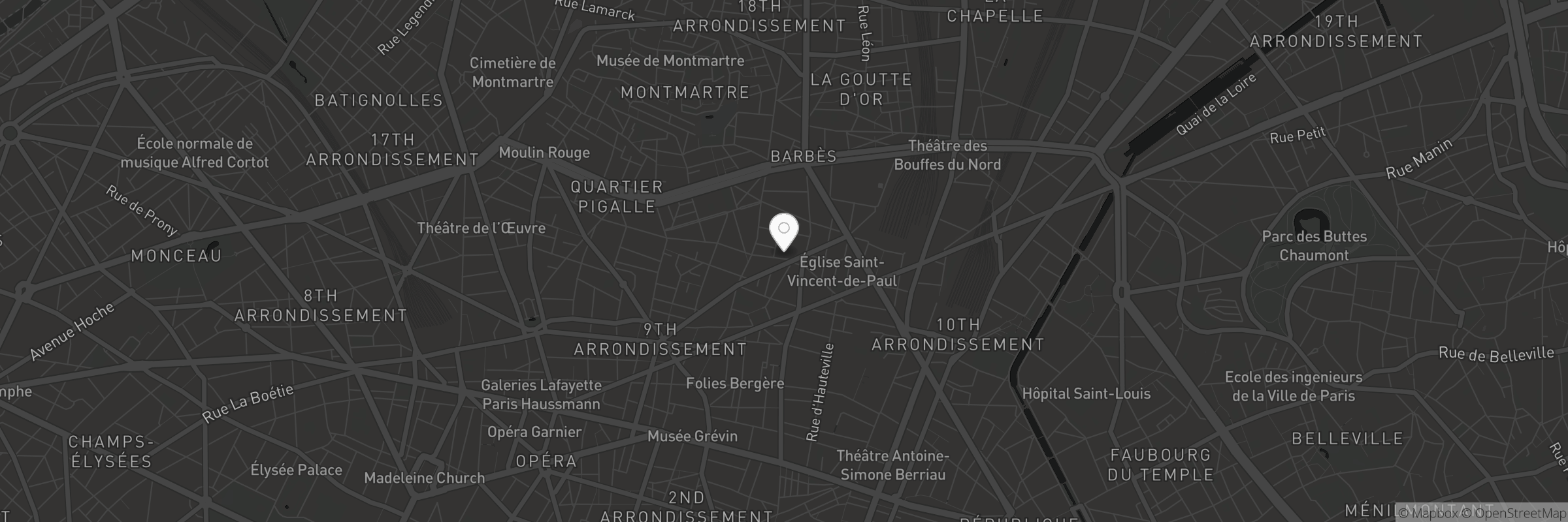 Map showing the address of Délice de Condorcet