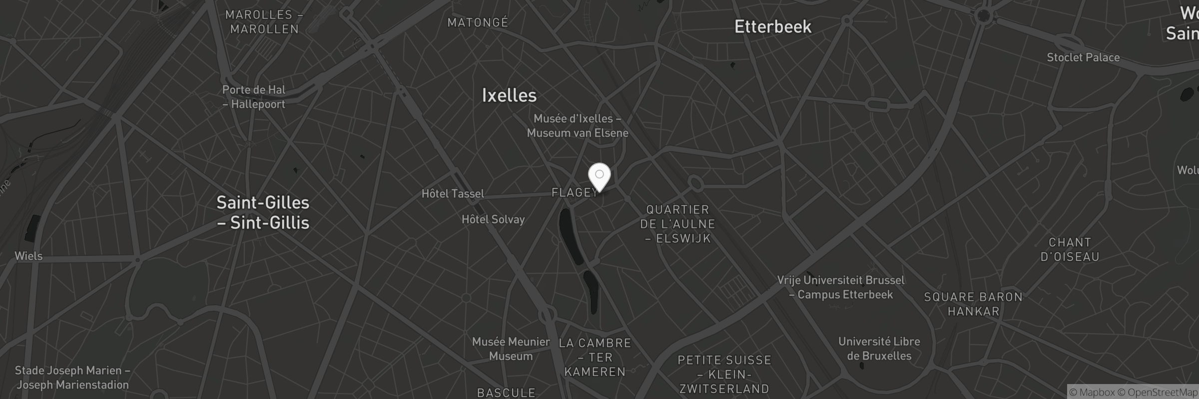Kaart met het adres van Ixelles