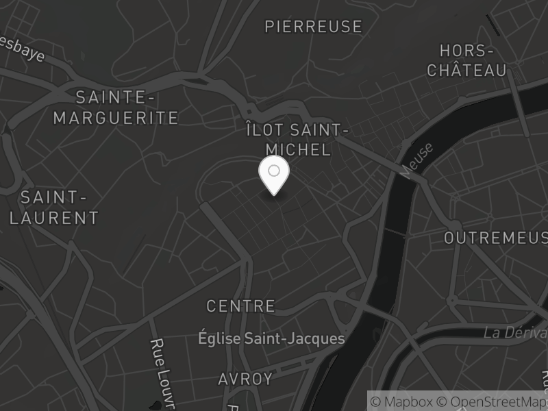 Kaart met het adres van L'Ecailler de Liège