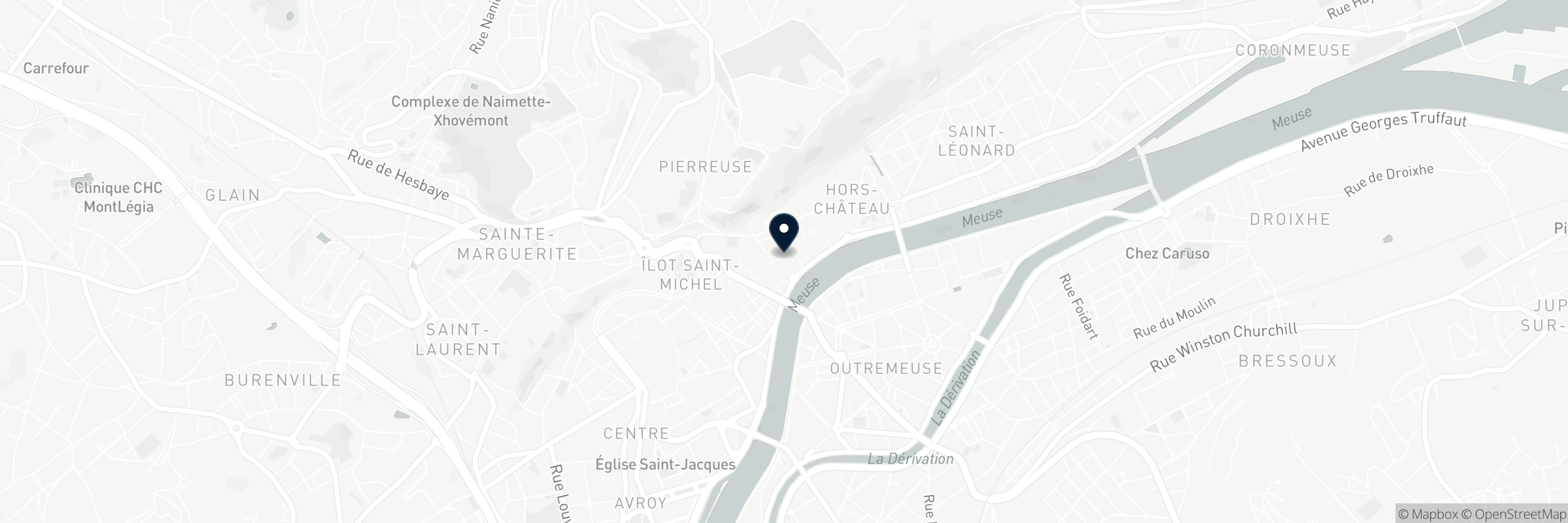 Map showing the address of Cité