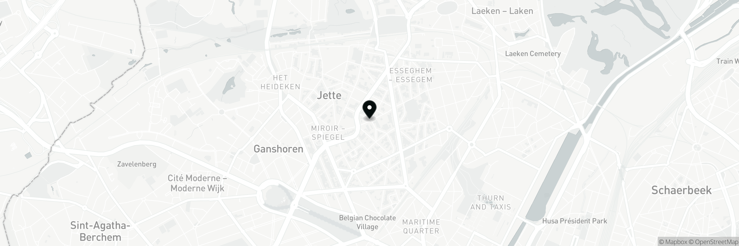 Map showing the address of AIA BeautyHouse Jette