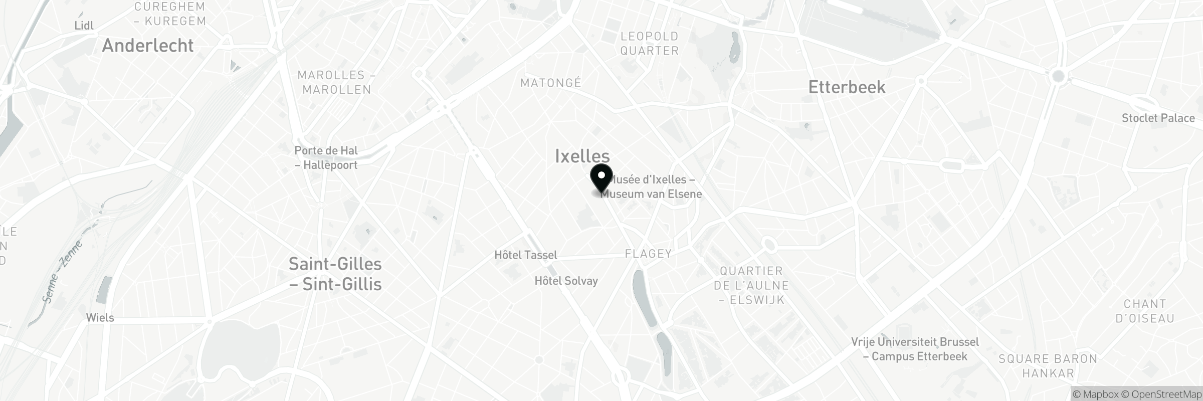 Kaart met het adres van AIA BeautyHouse Ixelles