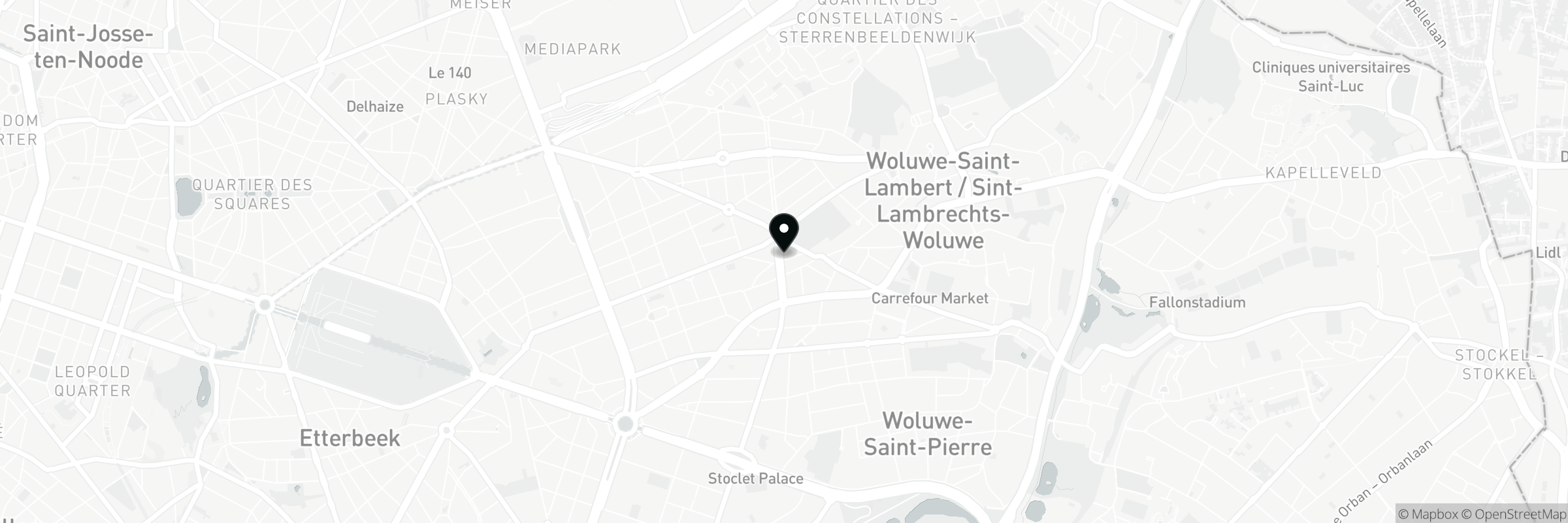 Kaart met het adres van AIA BeautyHouse Woluwe-Saint-Lambert