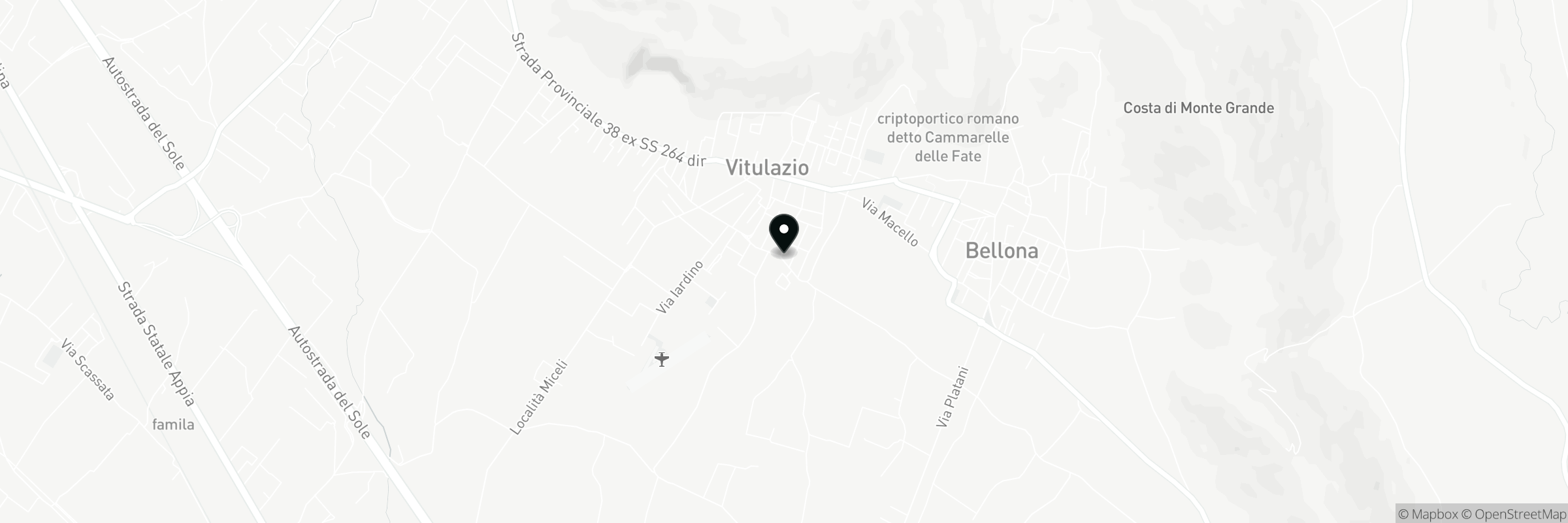 Map showing the address of Vijo Restaurant