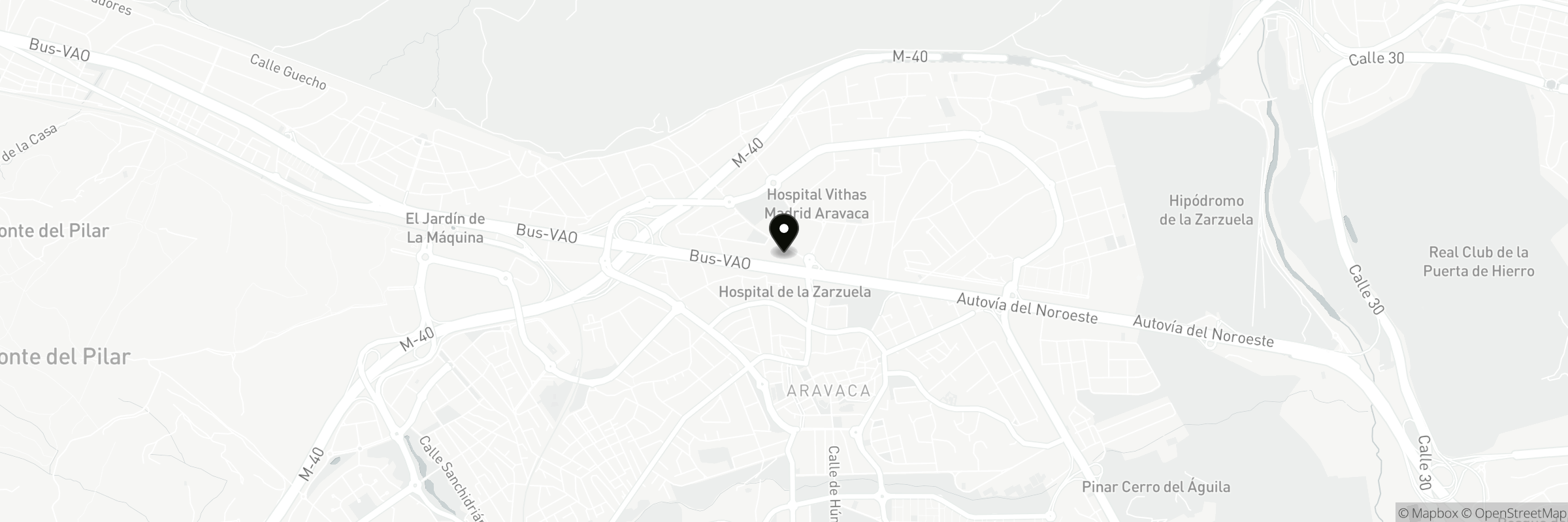 Map showing the address of Restaurante Bisnonna