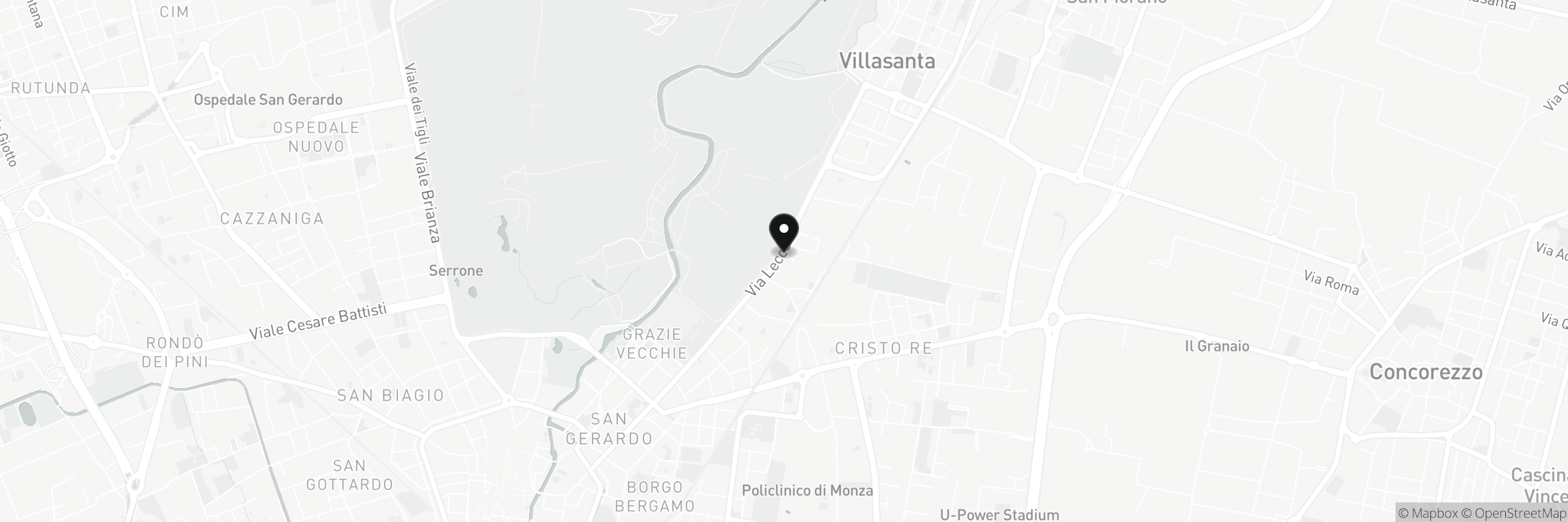 Map showing the address of Tigelleria La Rustica