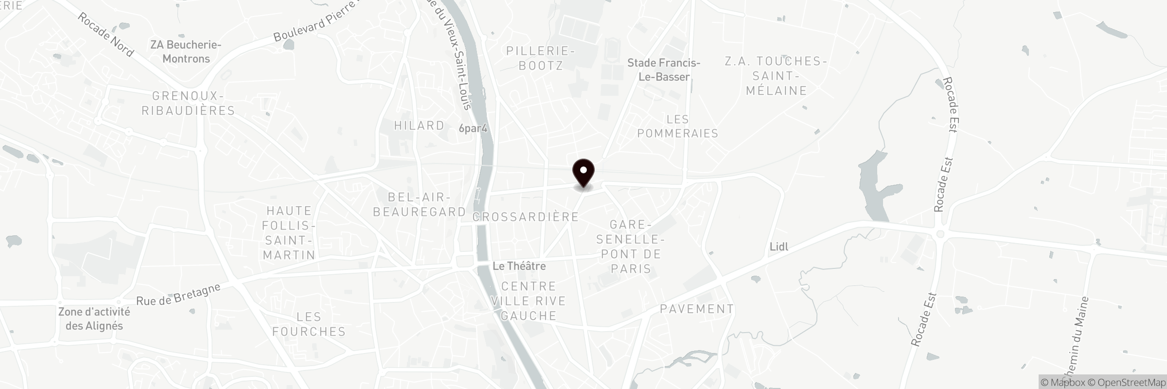 Map showing the address of Chez Punjab 