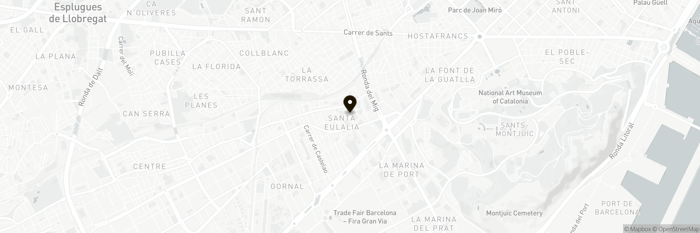 Mapa que mostra l'adreça de Bar Restaurante Tenedor & Cuchillo