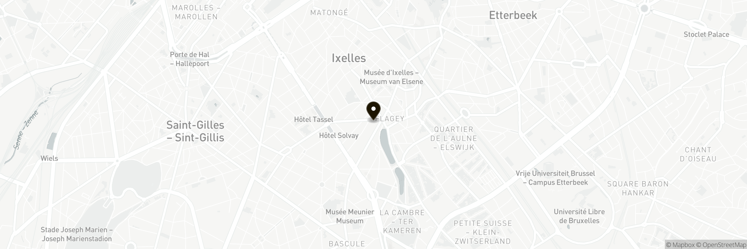 Kaart met het adres van Les Super Filles du Tram