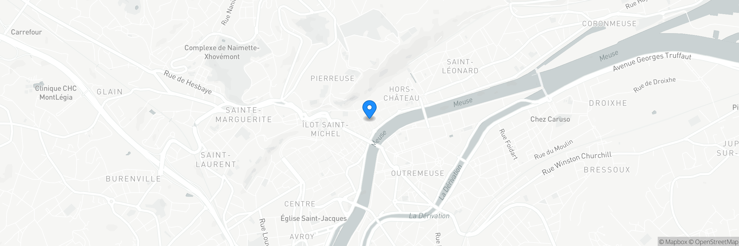 Map showing the address of Alla Grappa - Pizza - Cité