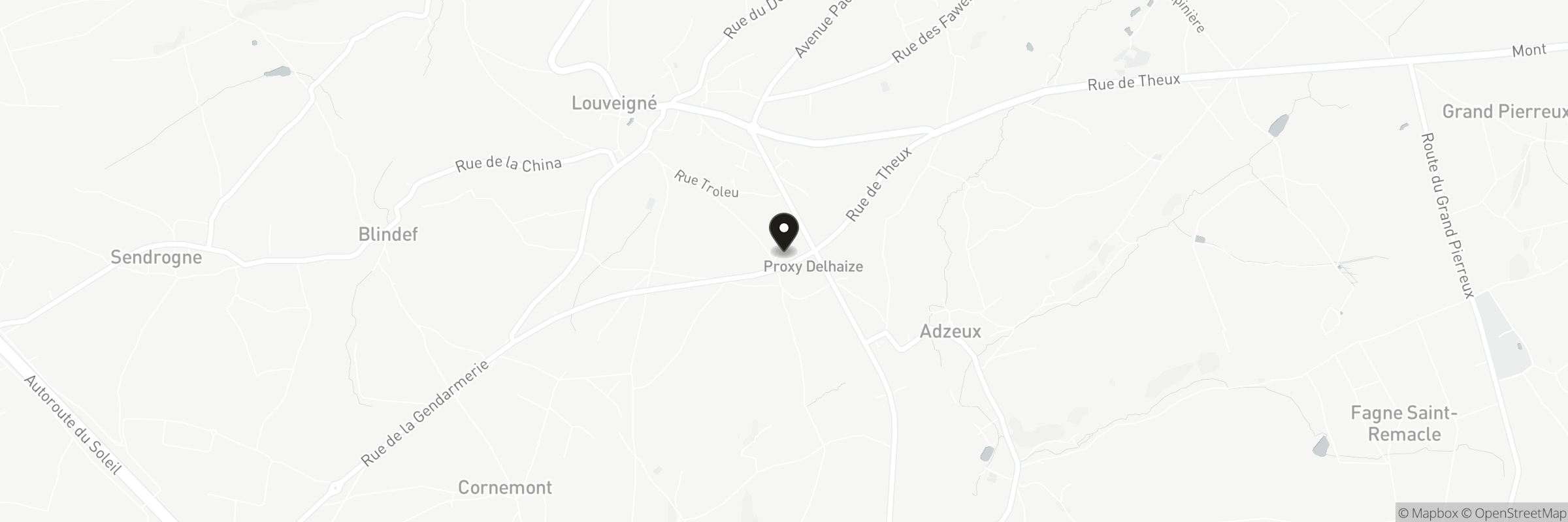 Kaart met het adres van Le Banneway