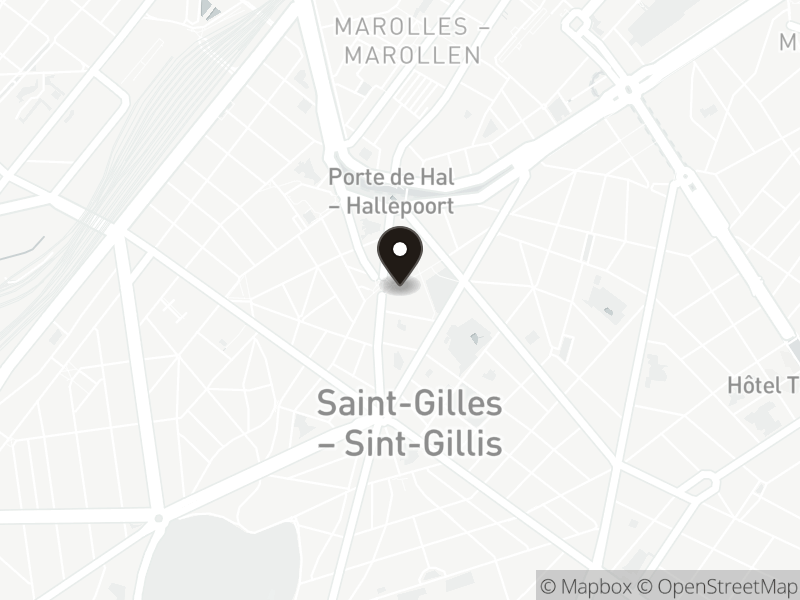 Map showing the address of Patatak - Parvis de St Gilles