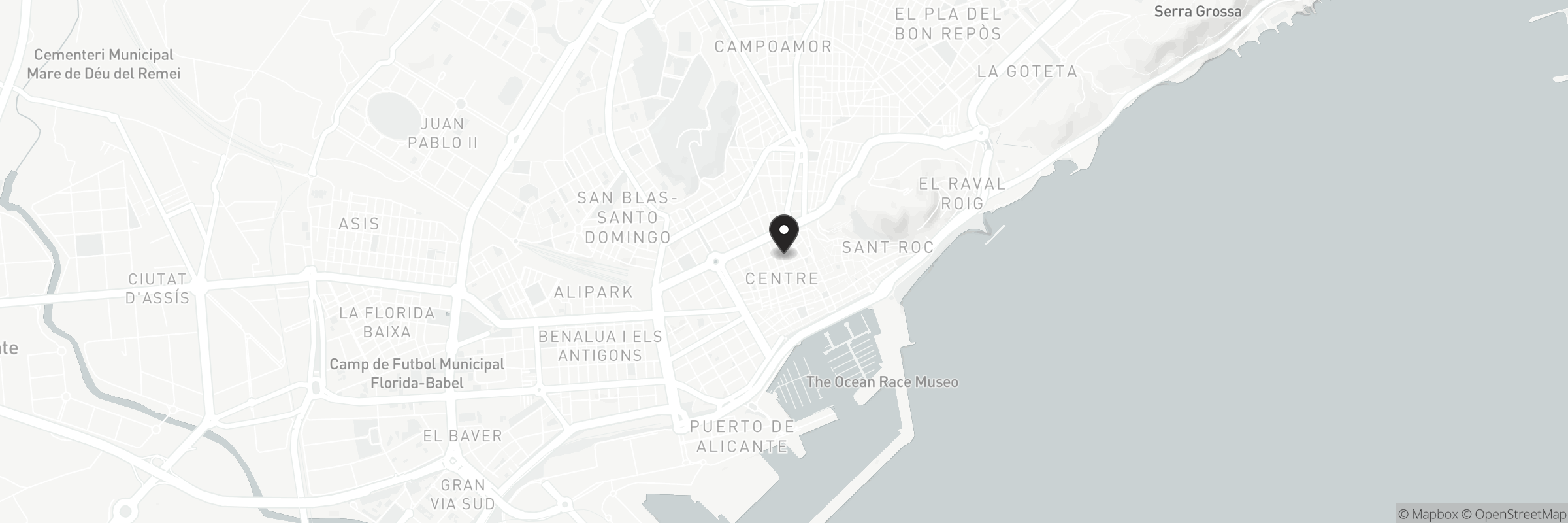 Map showing the address of SOL | cocina + bar 🔆
