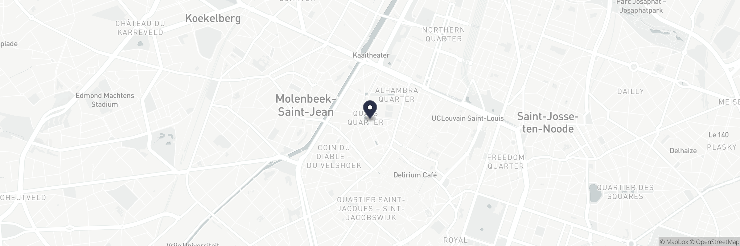 Kaart met het adres van La Boussole