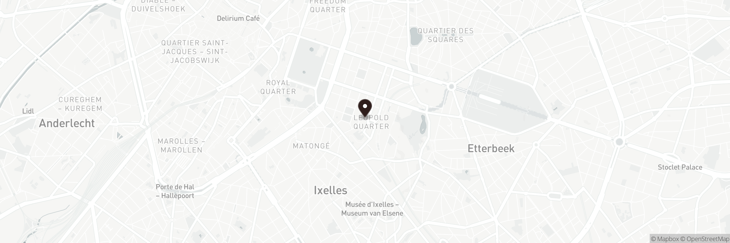 Carte indiquant l'adresse de Place du Luxembourg