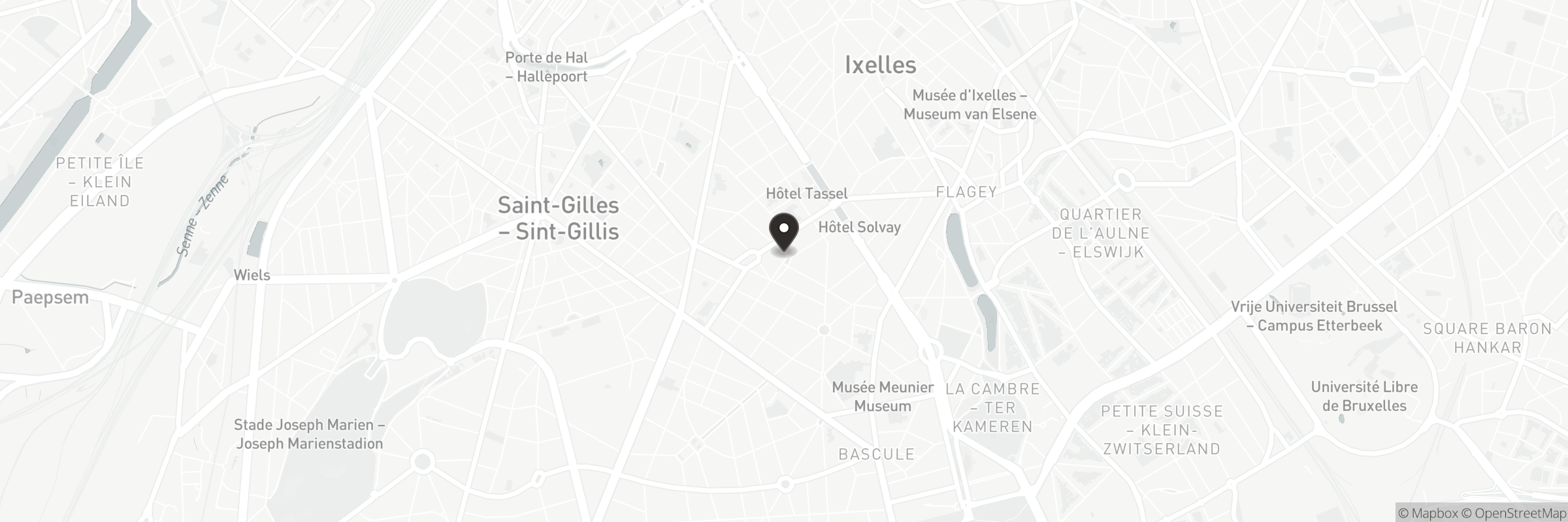 Kaart met het adres van La Châtelaine du Liban