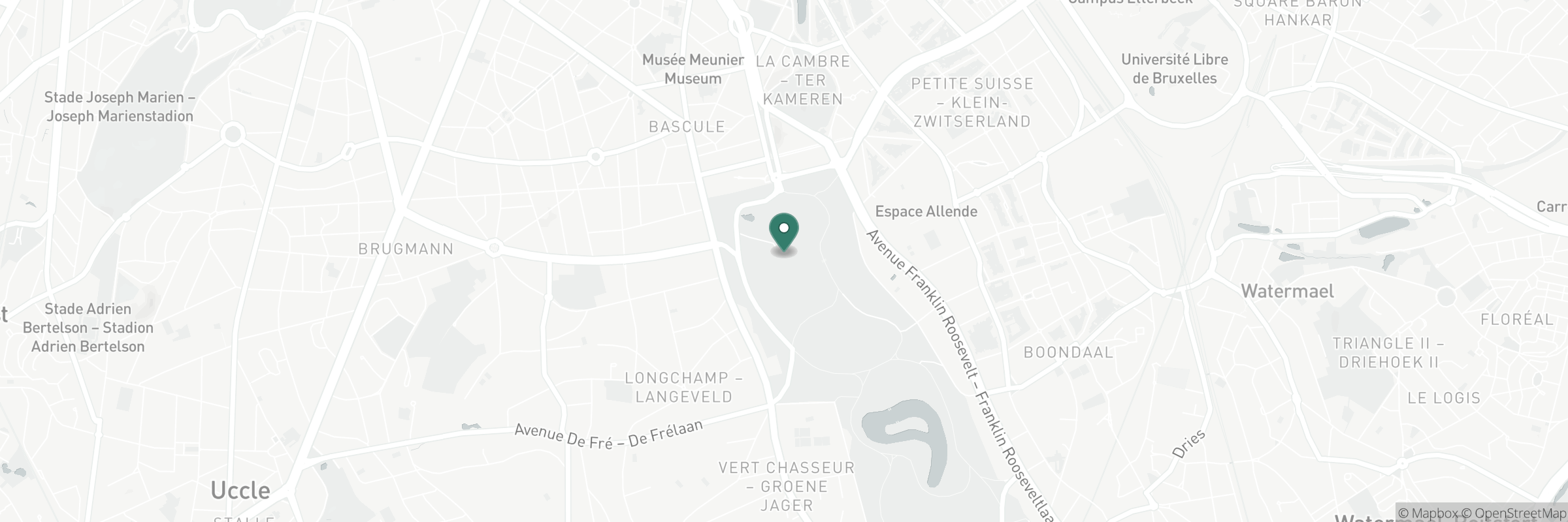 Kaart met het adres van Jardin - Cambre