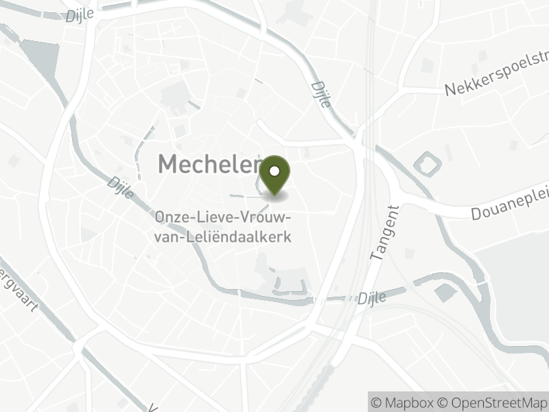 Kaart met het adres van De Vleeshalle - Mechelen