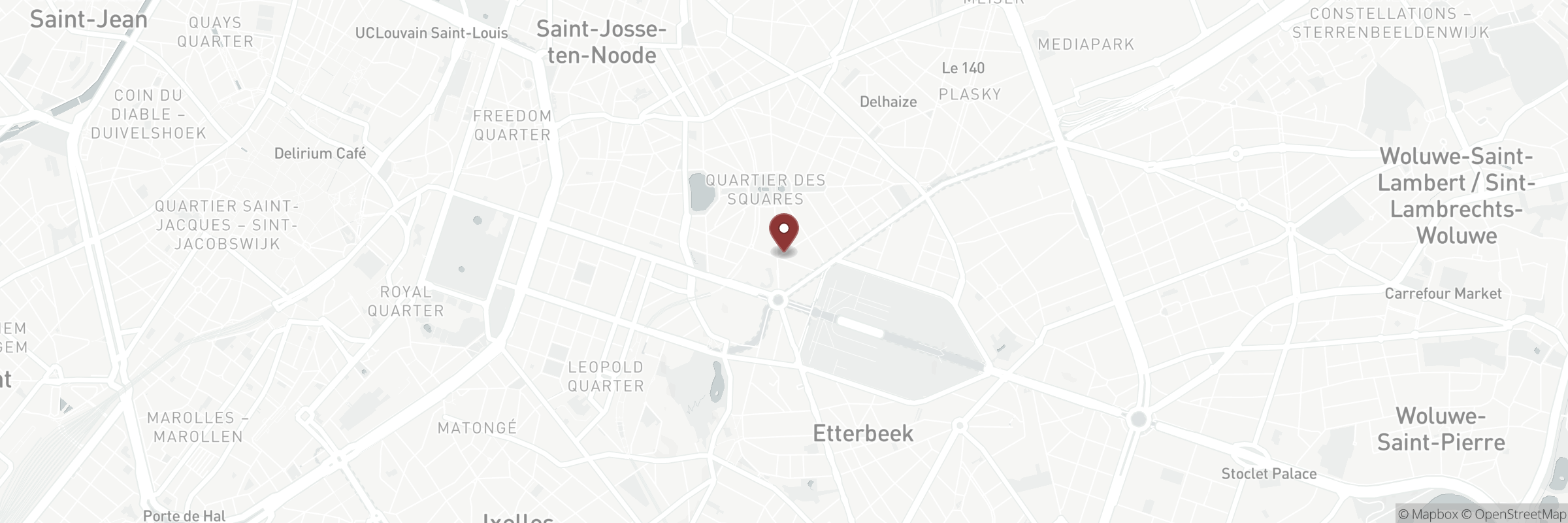 Map showing the address of La Brace