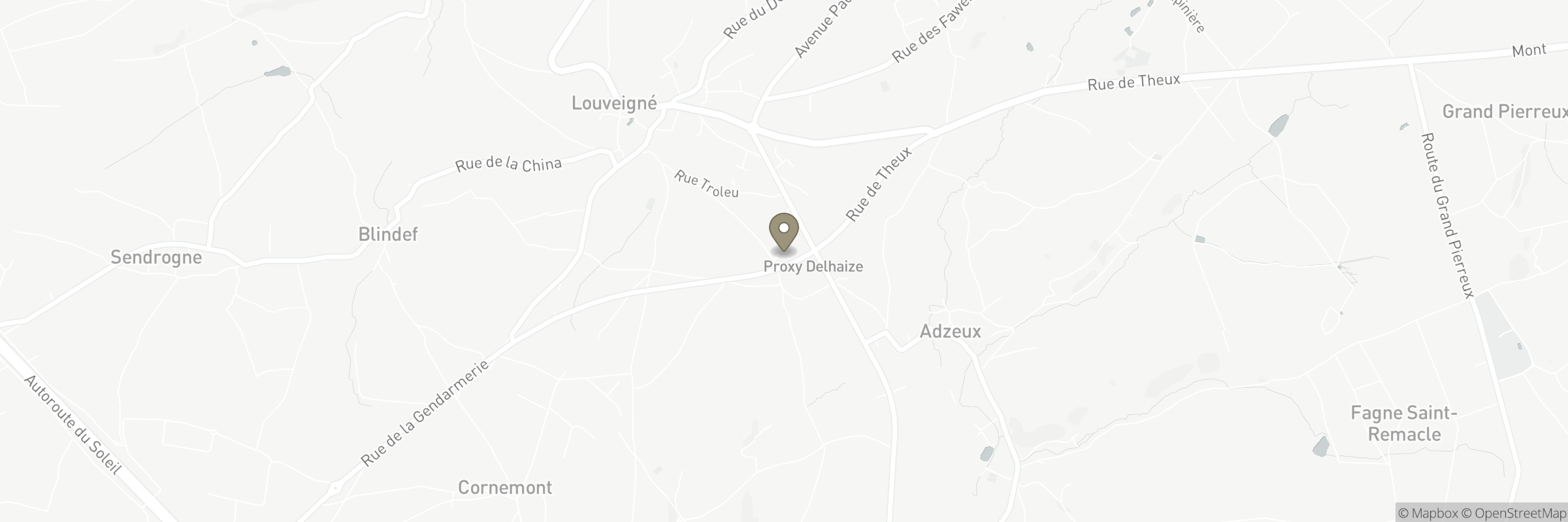 Kaart met het adres van Le Banneway