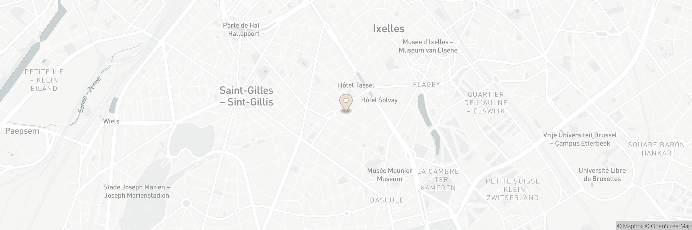 Kaart met het adres van La Châtelaine du Liban