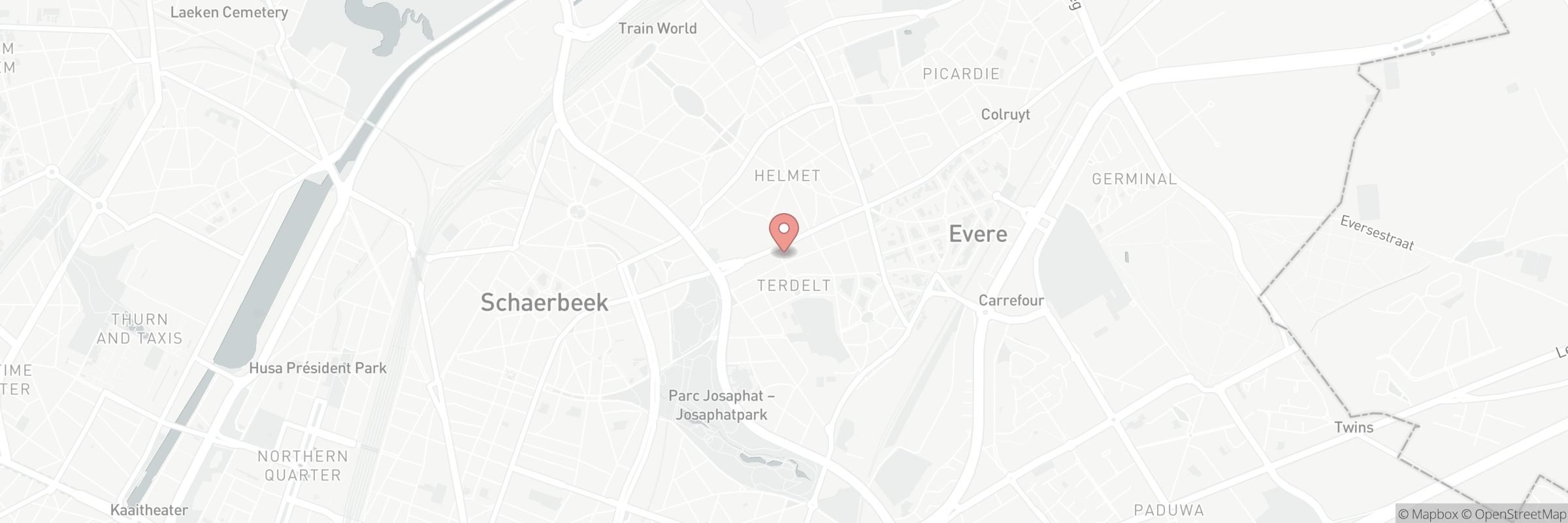 Kaart met het adres van Poke House - Schaerbeek
