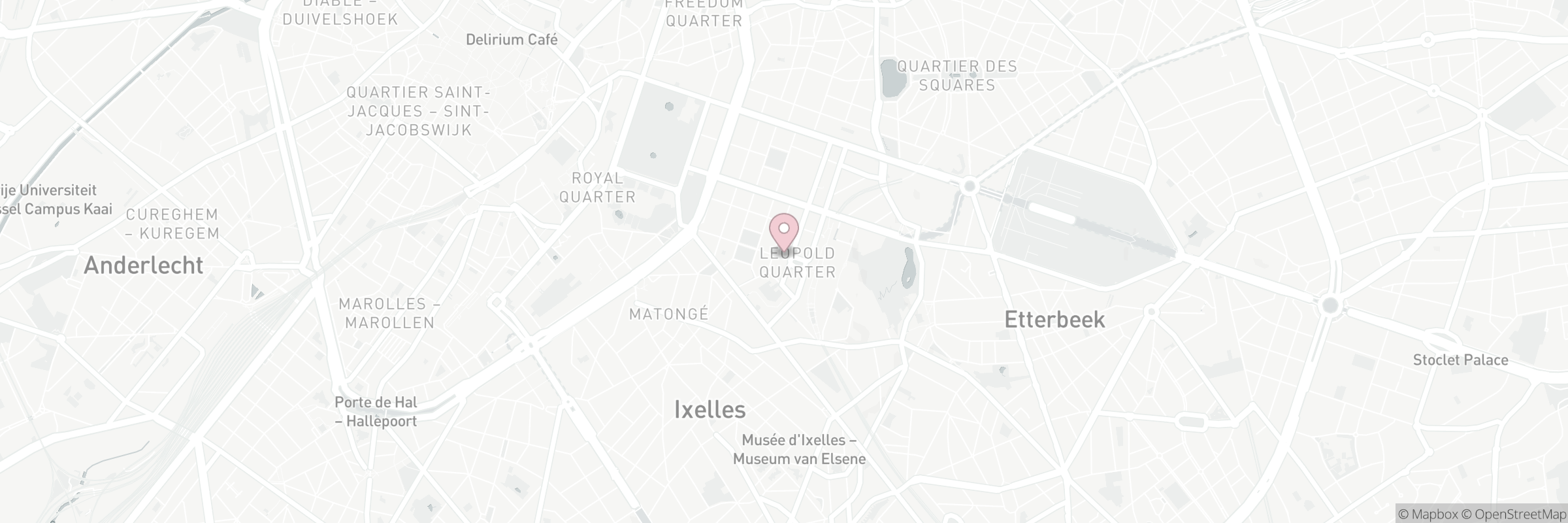 Carte indiquant l'adresse de Place du Luxembourg