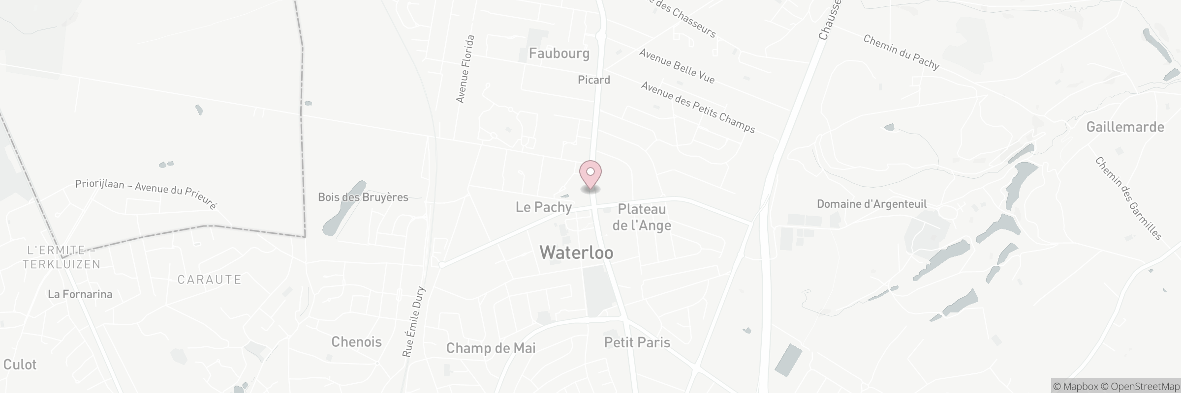 Kaart met het adres van Poke House - Waterloo